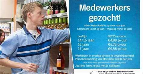 albert heijn loon 17 jaar.